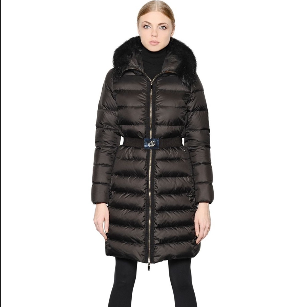 Moncler - Black Fabrefur Down Coat